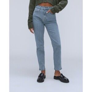 Everlane The Original Cheeky Jean Medium Wash Organic Cotton Size 35 EUC!!!